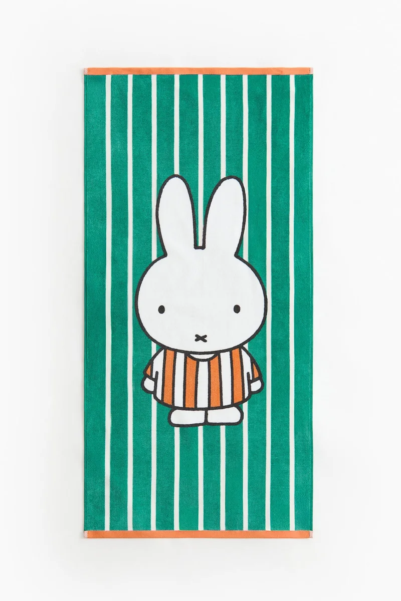 H&M Print-motif terry bath towel