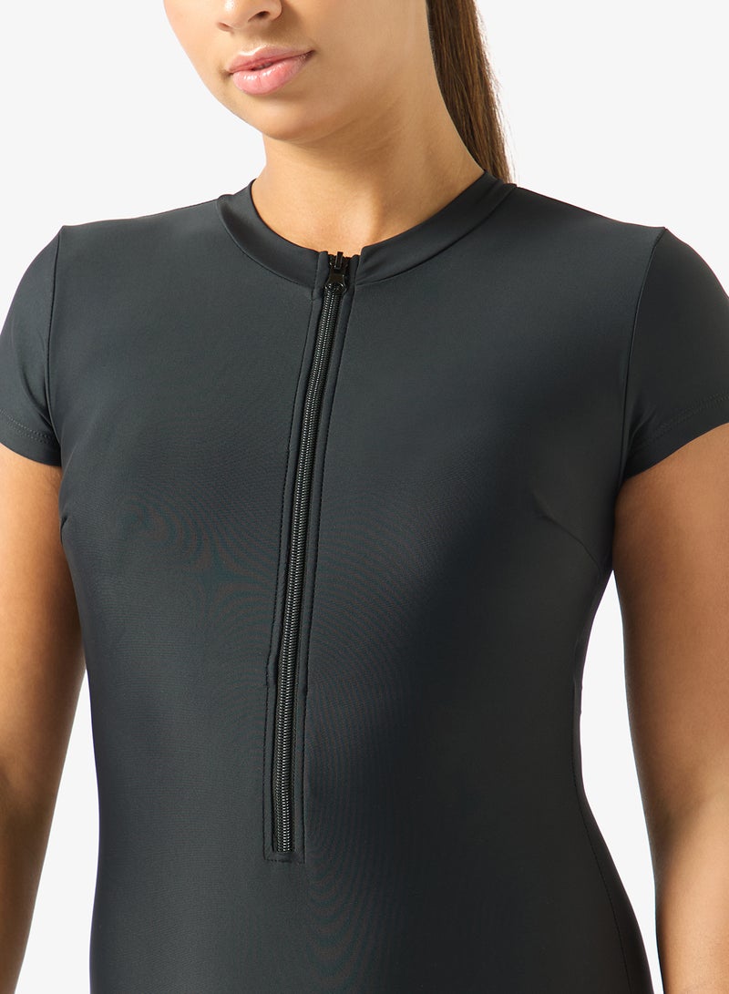 FRWD Zip Up Detail Swimsuit - Image 3
