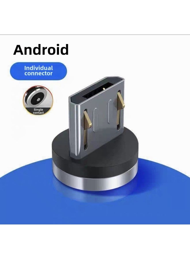 Single Contact  Strong Magnetic Suction Head Car Wireless Charging Bracket Mobile Phone Special Transfer-Color:Android  - Image 1