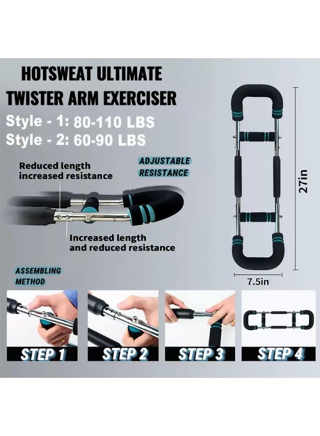 general Shaker Twister Arm Trainer,The ultimate arm trainer. Adjustable chest expander, arm exerciser. Shoulder muscle training fitness equipment，2025 New Model-Twister Arm Exerciser for Upper Body Strength Training - Image 2