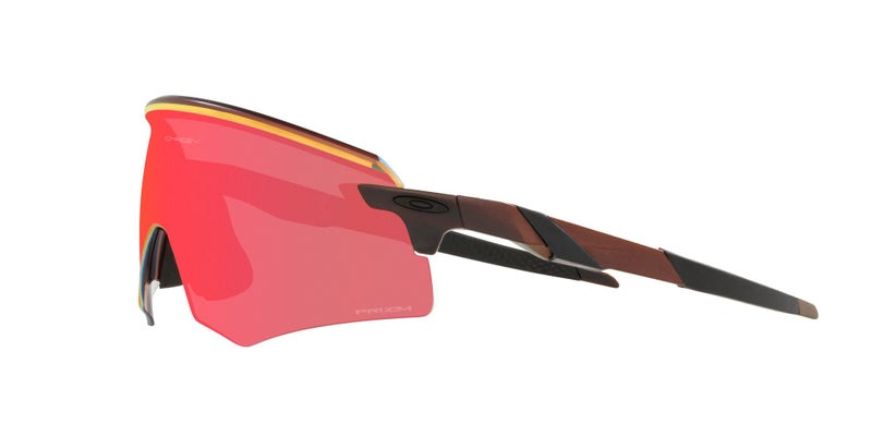 Oakley Men's OO9471 Encoder Rectangular Sunglasses, Matte Red Colorshift/Prizm Trail Torch, 36 mm - Image 3