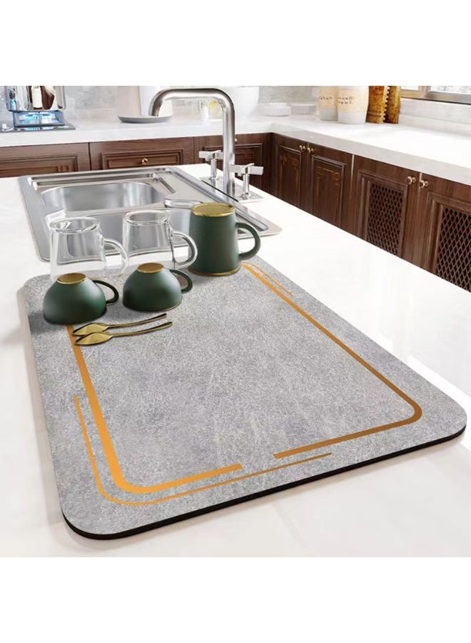 آنا حصيرة عزل وتجفيف مطبخ 30x40 سم، قابلة للتصريف ولا تحتاج إلى غسل - Image 1