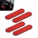 Foelony 4 PCS Car Reflective Stickers AntiCollision Car Door Reflective Decals SelfAdhesive High Visibility Waterproof Night Safety Warning Sticker Universal for Most Cars Red - Image 2