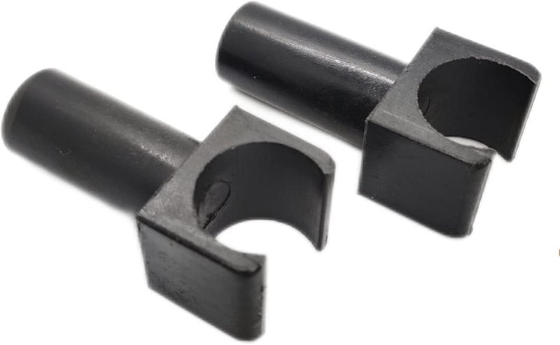 ComsenMed Wheelchair Seat Rail Guide,Fits 7/8 Inch Tubing,Steel Standard wheelschairs and Transport Chairs Common Parts,Replacement Parts seat Rail guide-19mm Diameter(1Pair,Black) - Image 2