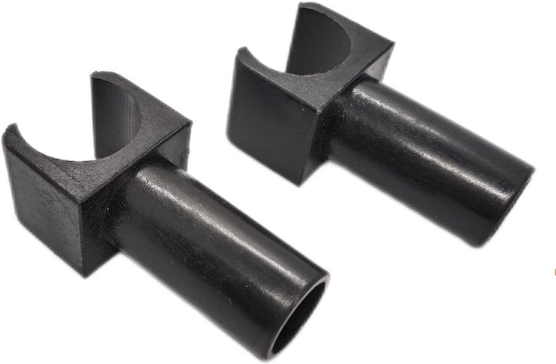 ComsenMed Wheelchair Seat Rail Guide,Fits 7/8 Inch Tubing,Steel Standard wheelschairs and Transport Chairs Common Parts,Replacement Parts seat Rail guide-19mm Diameter(1Pair,Black) - Image 1