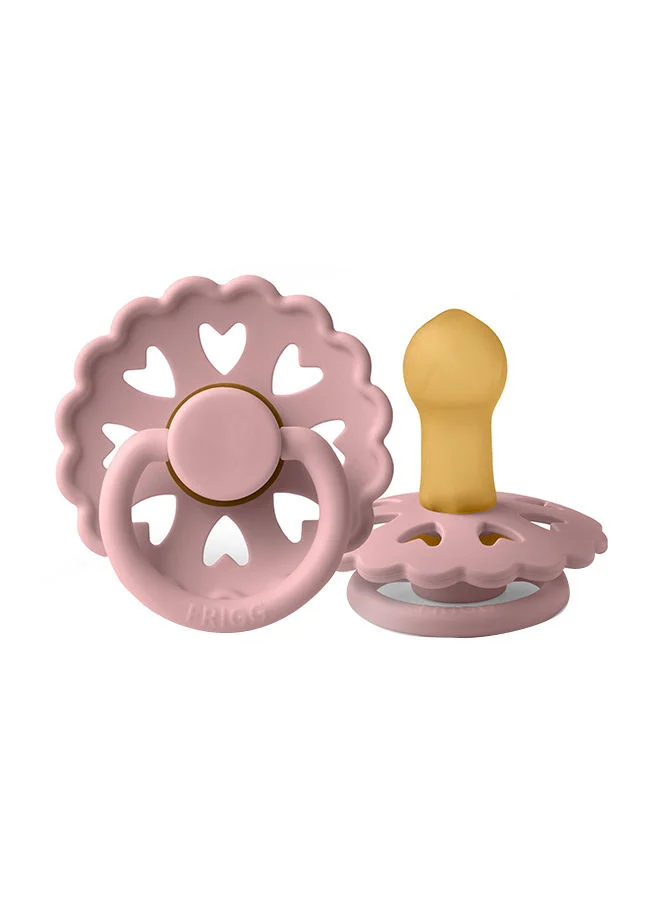 FRIGG Pack Of 1 Fairytale Latex Baby Pacifier 6-18M Primrose - Size 2