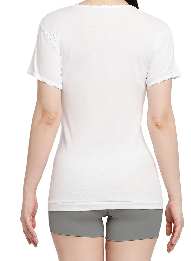 BYC GIRLS COTTON UNDERSHIRT - WHITE