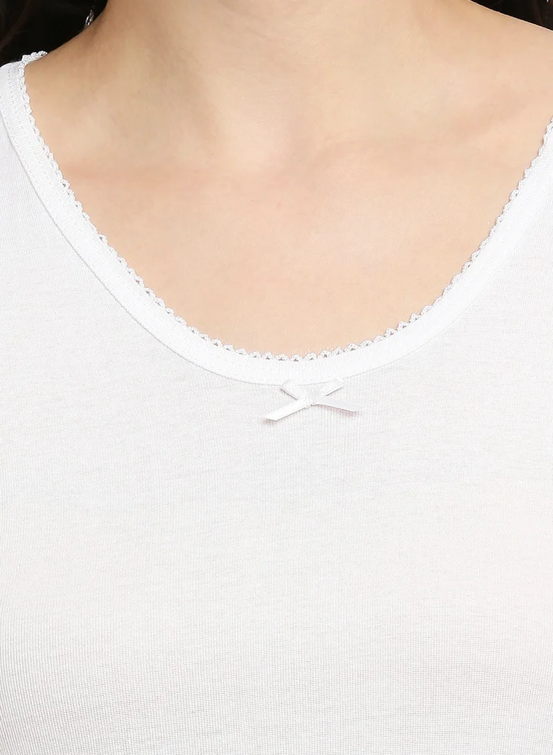 BYC GIRLS COTTON UNDERSHIRT - WHITE