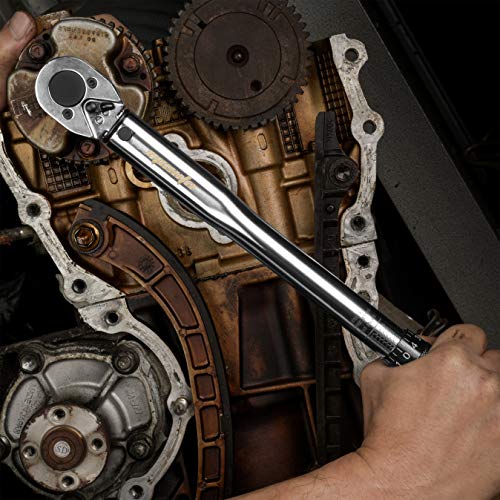 EPAuto 3/8-Inch Drive Click Torque Wrench 10-80 ft-lb. / 13.6-108.5 Nm 1.5" Wx1 Dx14.5 H - Image 2