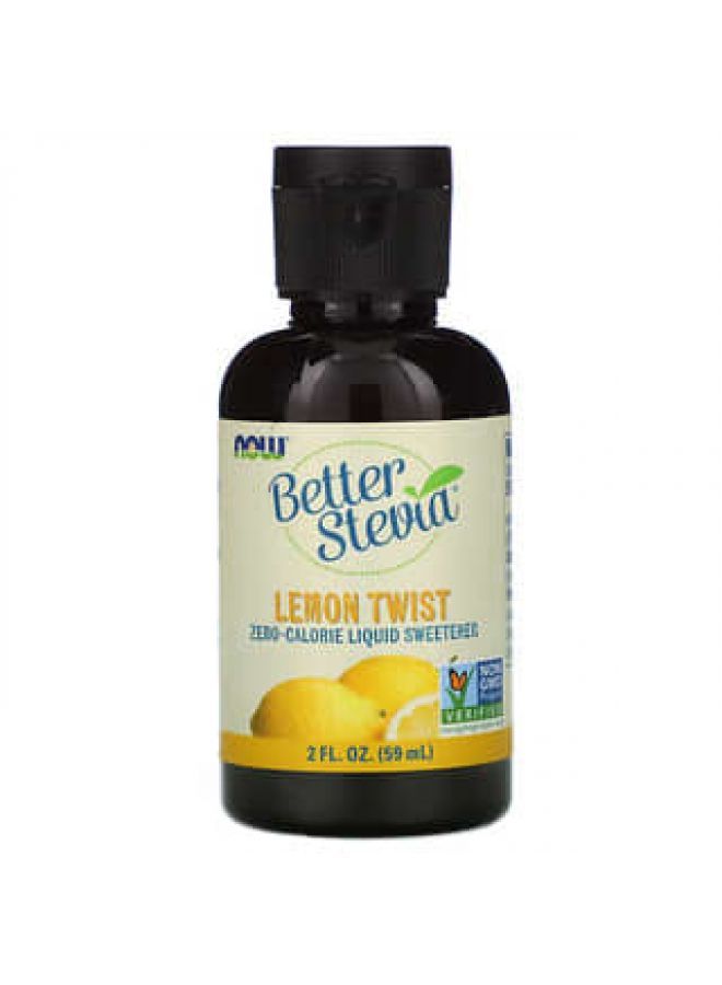 Now Foods NOW Foods, Better Stevia, Zero-Calorie Liquid Sweetener, Lemon Twist, 2 fl oz (59 ml) - Image 3