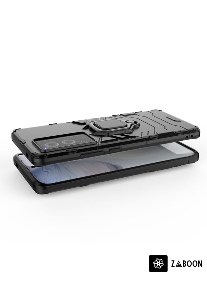 Zaboon Protective Case Cover For vivo X70 Pro Shockproof PC + TPU Protective Case with Magnetic Ring Holder - Image 4