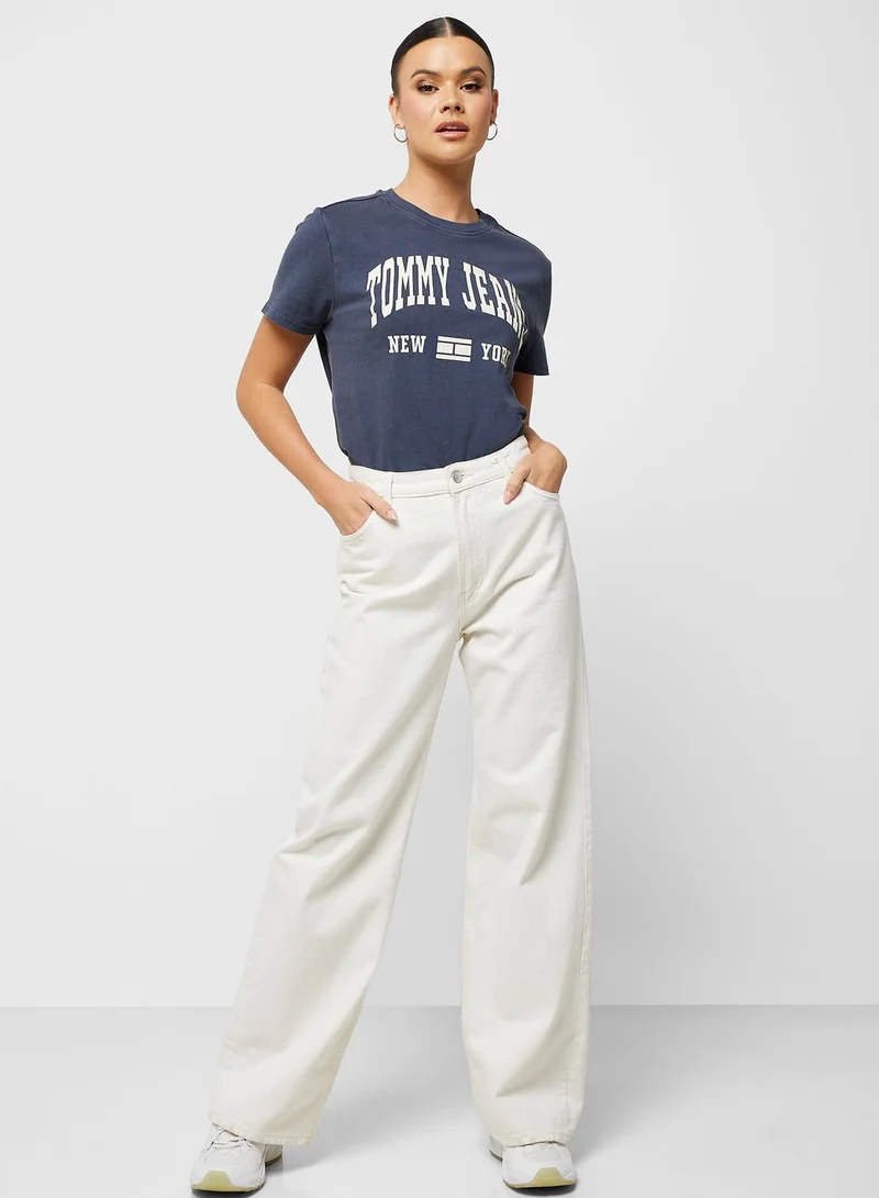 TOMMY JEANS Crew Neck Regular Varsity T-Shirt