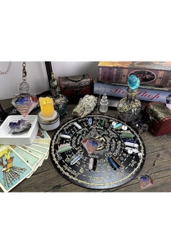 KASTWAVE Pendulum Crystal, 7 Chakra Healing Crystal Pendulum for Divination Dowsing Scrying, Vintage Pendulum Crystal Resin Pendant with Bronze Chain Reiki Pendulum, 1 Pcs  - Image 5
