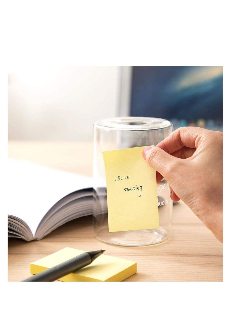 Deli 12-Pad Sticky Notes 2x3 Inch Size Yellow Colour - Image 3