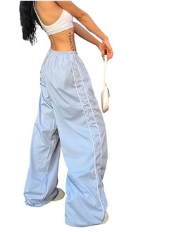 OUYoo Track Pants Women Baggy Pants Pants Parachute Pants for Women  - Image 2