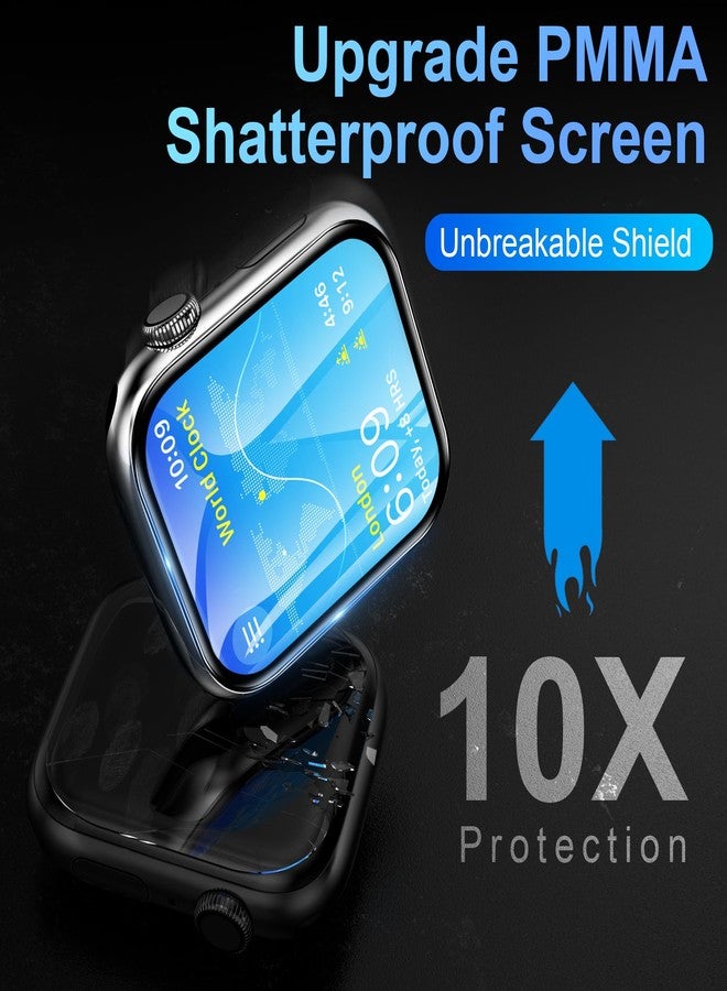 EWUONU 3 PACK Screen Protector for Apple Watch Series 9 8 7 45mm, 3D Full Cover Anti Scratch Bubble Free HD Touch Sensitive Flexible Film for iWatch S9 45mm(Auto Align Kit) - Image 5