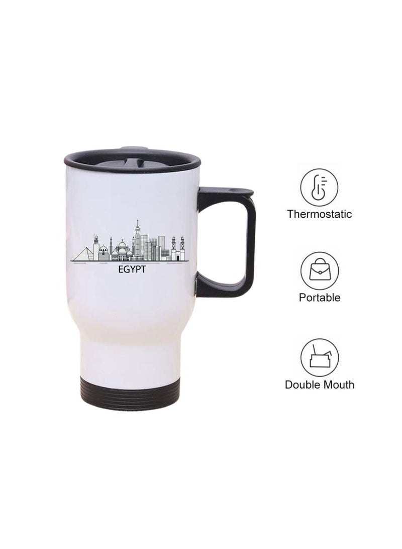 Egypt Skyline Travel Mug - Celebrate Egypt's National Day with this Skyline Travel Mug - Perfect for Egypt Independence Day - Gift for Any Egyptian - Image 5