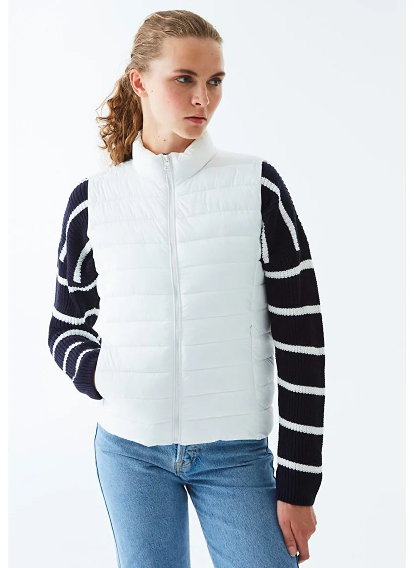 إل تي بي Women's White Vest