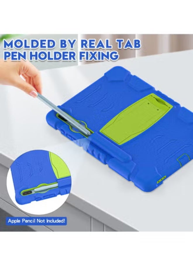 جولف لينك غطاء حماية خلفي من جلف لينك لجهاز سامسونج تاب إس 6 T860/T865/T867 مقاس 10.5 بوصة، أزرق وليموني - Image 5