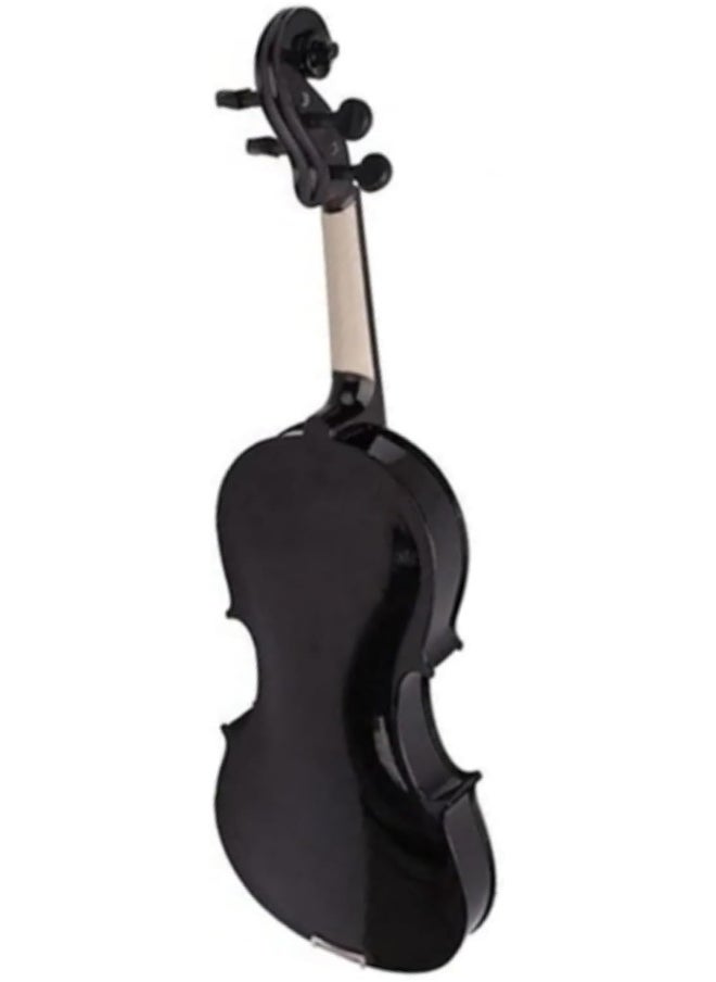 Megarya Megarya 4/4 Black Glossy Violin Made By Indian Solid Wood Perfect Choice for Violin Beginners Complete Set With Case, Bow and Rosin  - Image 3