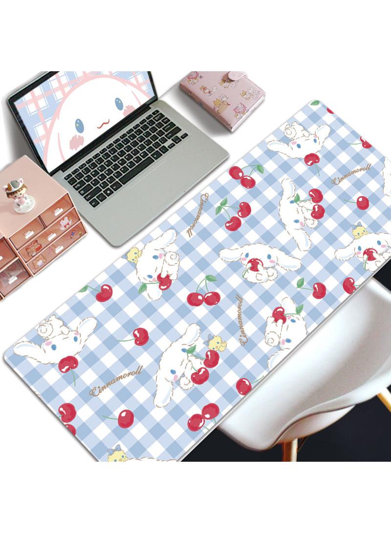 Y&D Cinnamoroll Gaming Mouse Pad Extended Large Mat Desk Pad Stitched Edges Mousepad Long Mouse Pad And Non-Slip Rubber Base Mice Pad 800x300x5mm - Image 1