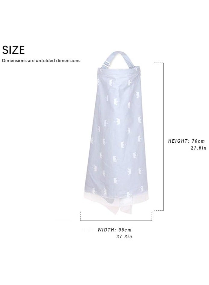 Moro Moro Breastfeeding Cover with Adjustable Strap – Full Coverage & Breathable Fabric - Image 4