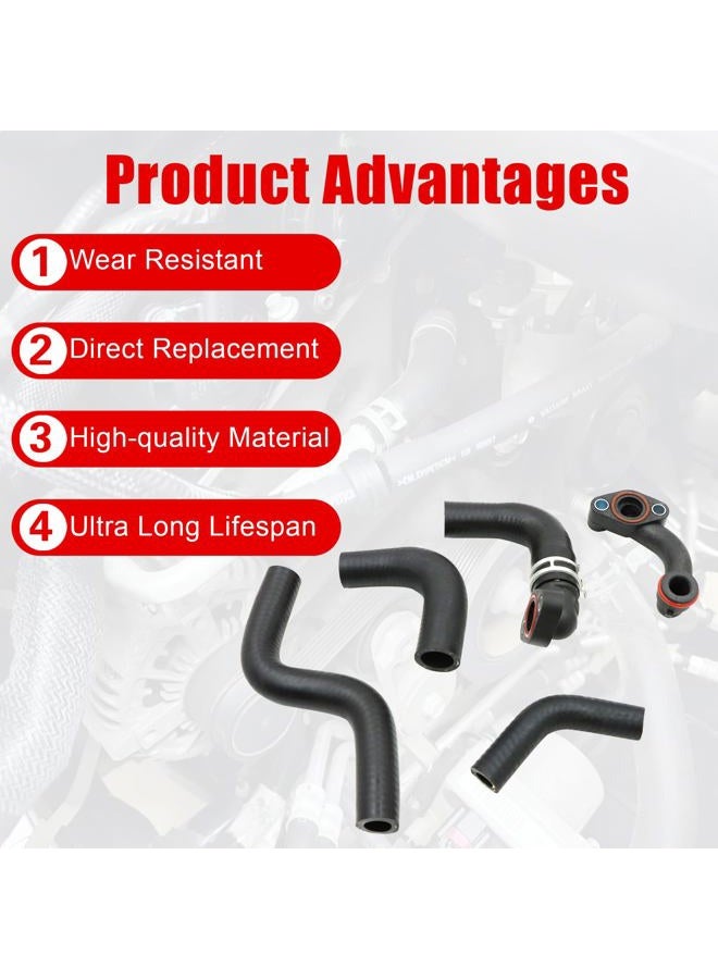 FZJDSD Radiator Coolant Pipe Hose Kit 68253365AA 68211200AC Compatible with Jeep Grand Cherokee 2014-2019 - Image 3