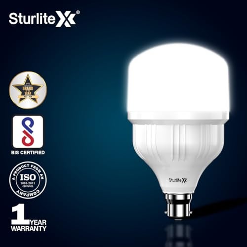 Sturlite Aurora 20W LED Bulb| 100 lm/W Bright Light Ouput| Durable PC Built| High Voltage Protection| 15000Hr Rated Life| BIS and BEE Approved| B22 Base Lighting For Indoor & Outdoor (Pack of 2) - Image 3