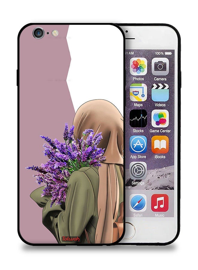 Tolwak جراب حماية لهاتف Apple iPhone 6/6s Plus يحمل زهرة - Image 1