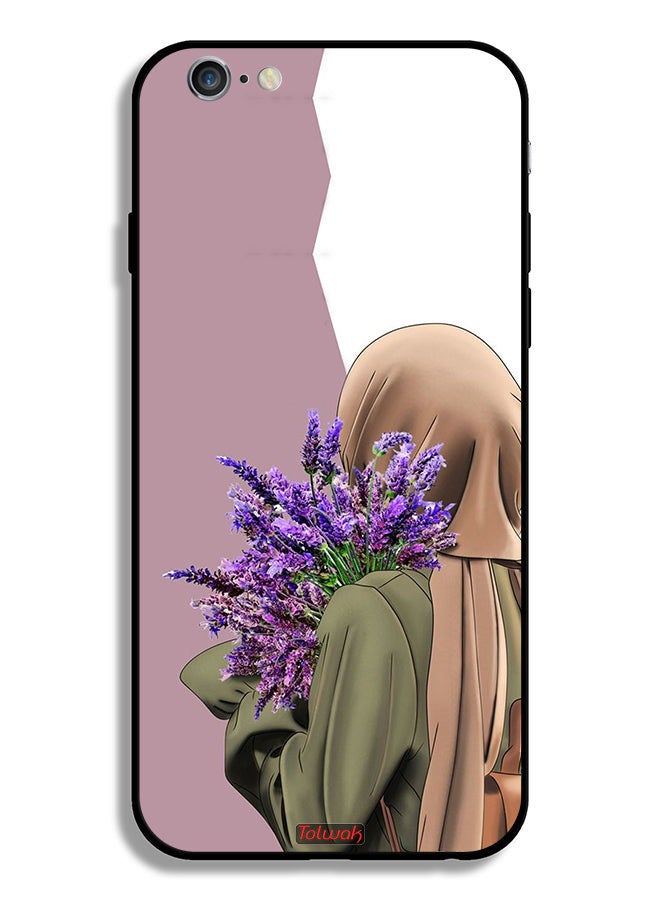 Tolwak جراب حماية لهاتف Apple iPhone 6/6s Plus يحمل زهرة - Image 2