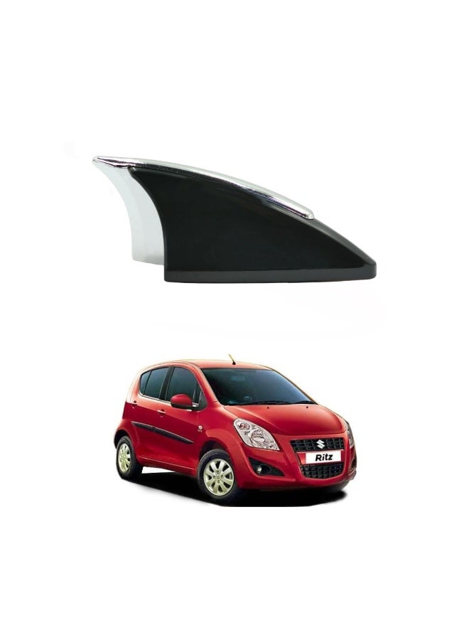 MOB Shark Fin Car Roof Antenna HD-5413 – Universal Decorative AM/FM Signal Receiver, Chrome & Black Finish, Aerodynamic Design, Static Reduction, Easy 3M Adhesive Installation for Cars, SUVs & Sedans - Image 5