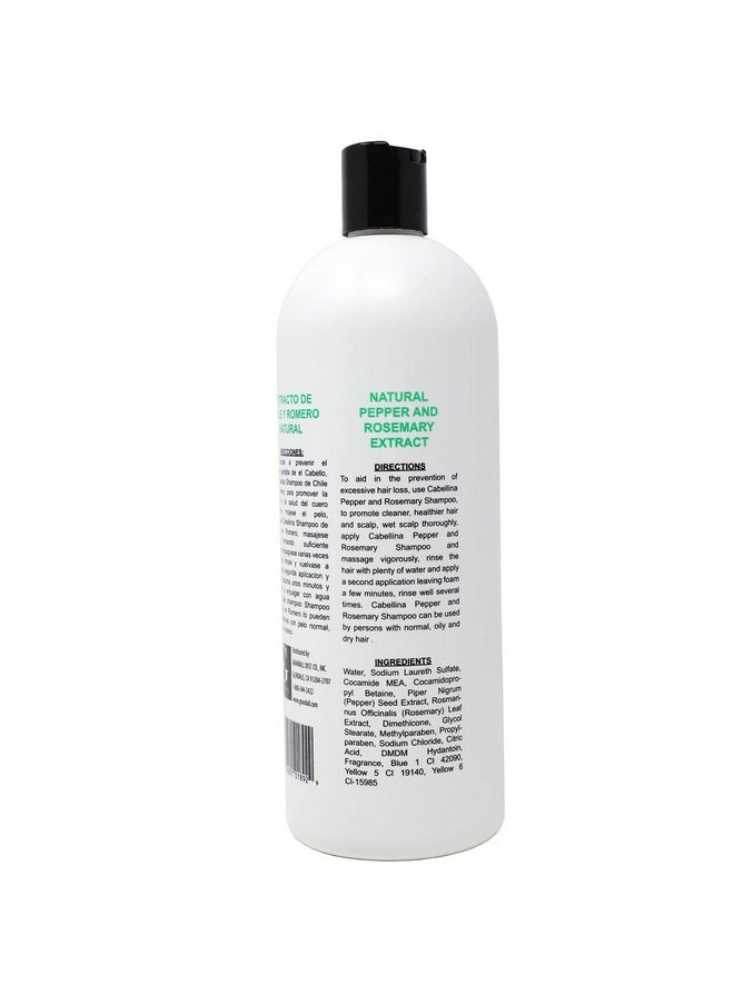 Cabellina - Abellina Chile Con Romero Shampoo Cleans And Refresh 32 Fl Oz Bottle - Image 1