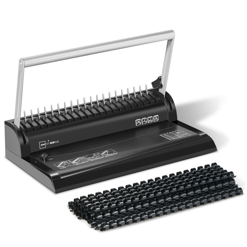 Binditek Binding Machine, 19-Hole, 145 Sheets, Comb Binder Machines with 30 PCS 1/2" Binding Combs, for Letter Size, Fixed Margin - Image 1