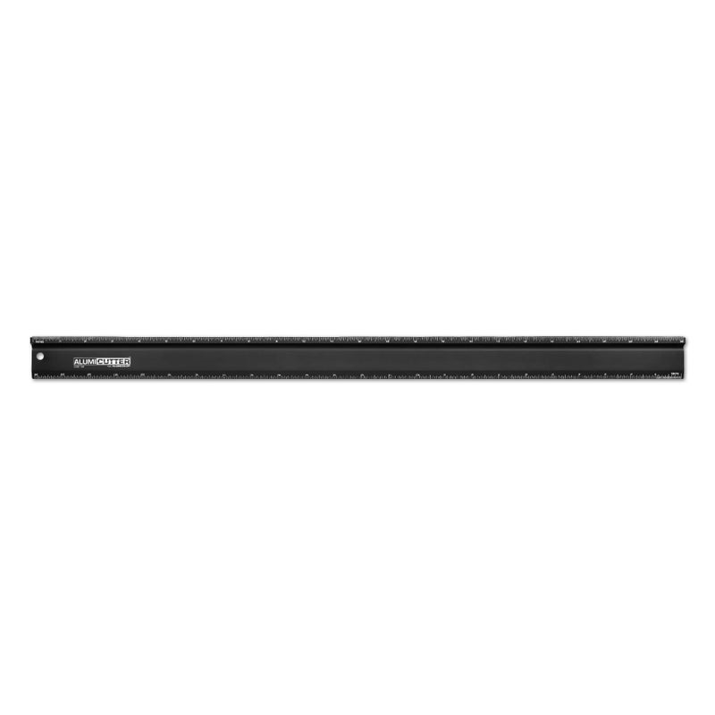Alumicolor 1344-9 AlumiCutter Aluminum Steel Edge for Office, School, Engineering and Framing, 24IN, Black - Image 1
