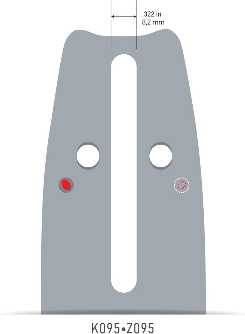 Oregon Chainsaw Guide Bar & Chain Combo, AdvanceCut Replacement for Saw Chains, Bar Length 20" (50cm) with Low Kickback Chain Set, 3/8" Pitch, 0.050" Gauge, 72 Drive Links (584818) - Image 5