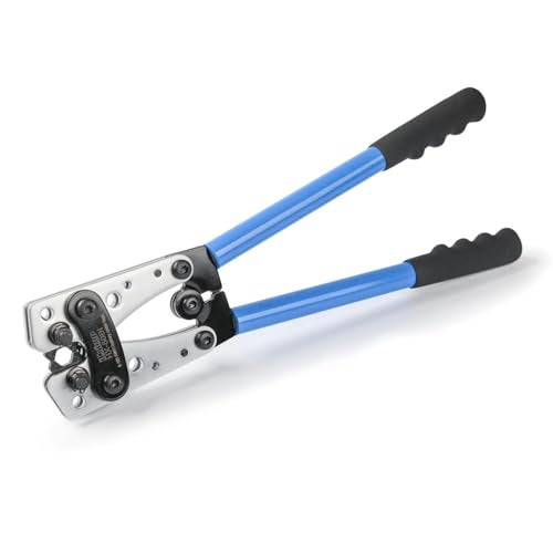 IWISS iCrimp Cable Lug Crimping Tool for Heavy Duty Wire Lugs, Battery Terminal, Copper Lugs AWG 8-1/0 - Image 1