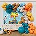 Beaumode Boy Story Balloon Arch Blue Red Yellow Garland Kit for Its a Boy Story Baby Boy Shower Western Cowboy Space Adventure Theme Kids 2d Birthday Party Decorations Blue Slate Brown - Image 2