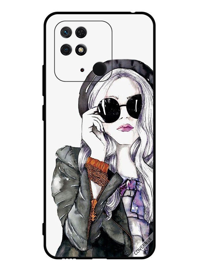 Covernex Protective Case Cover For Xiaomi Redmi 10C Glass Stylish Cute Girl - Image 1