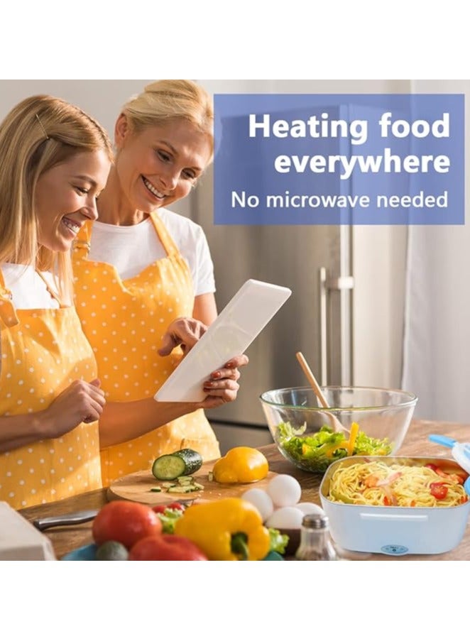 Loquat Electric Lunch Box,110V u0026 12V Heated Lunch Box,Portable Heating Lunch Boxes for Adults, Food Warmer Food Warmer Bento Boxes,Stainless Steel Food Heater for Car/Office/Home (Orange) - Image 5