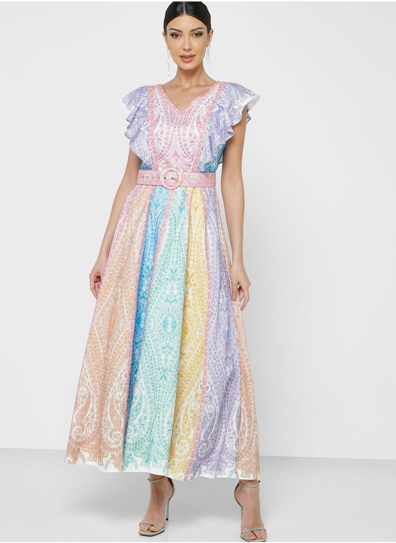 Khizana Printed A-Line Dress  - Image 1