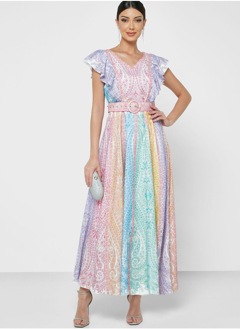 Khizana Printed A-Line Dress  - Image 4