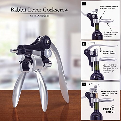 Cooko Wine Opener Set,Wine Bottle Opener Including Foil Cutter, Bottle Stopper Pourer and Extra Spiral,Wine Corkscrew Set,Gift box Opener Kit. - Image 2