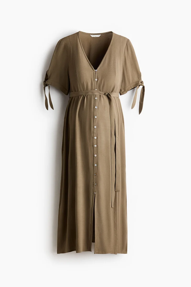 H&M  MAMA Tie-belt viscose dress for Women | Best Price UAE