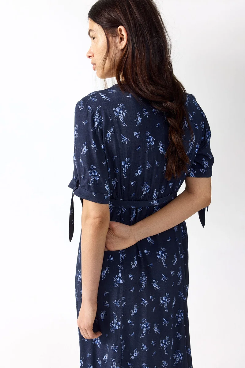 H&M  MAMA Tie-belt viscose dress for Women | Best Price UAE