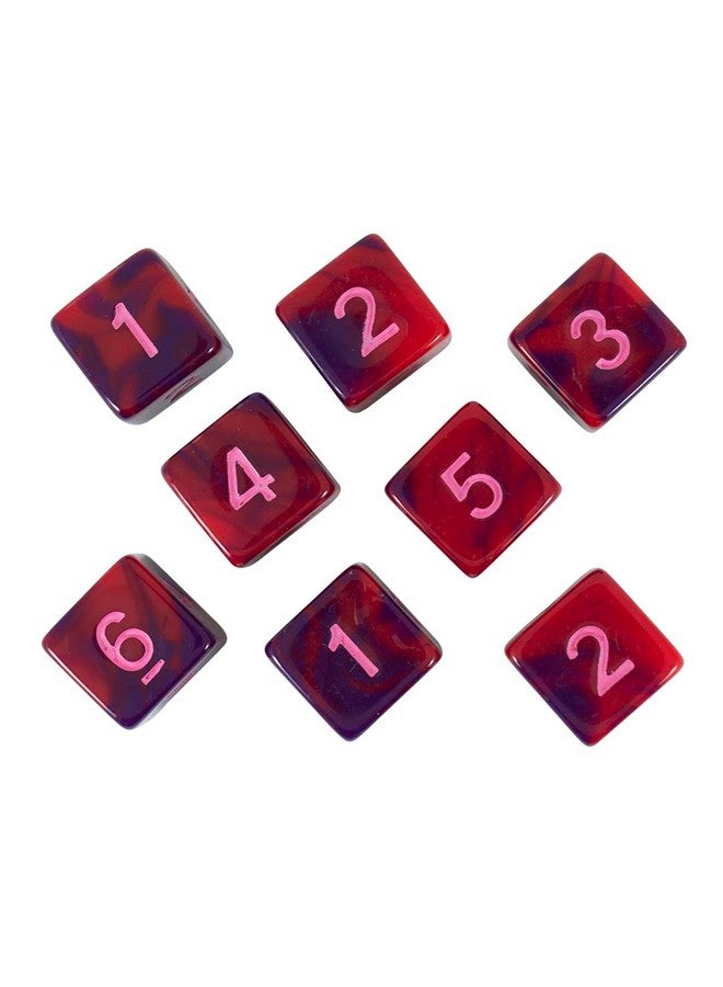 Paladin Roleplaying Paladin Roleplaying Red and Purple Dice - 8 D6 Set - 'Tiefling's Kiss'  - Image 3
