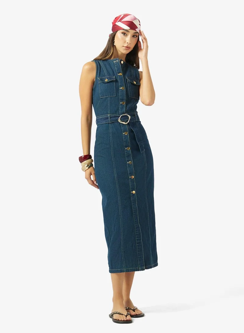 Ginger Denim Button Down Dress