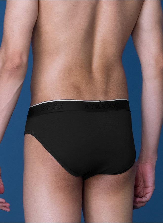 XYXX - Cotton Stretch Brief with Branded Elastic by Styli - Image 1