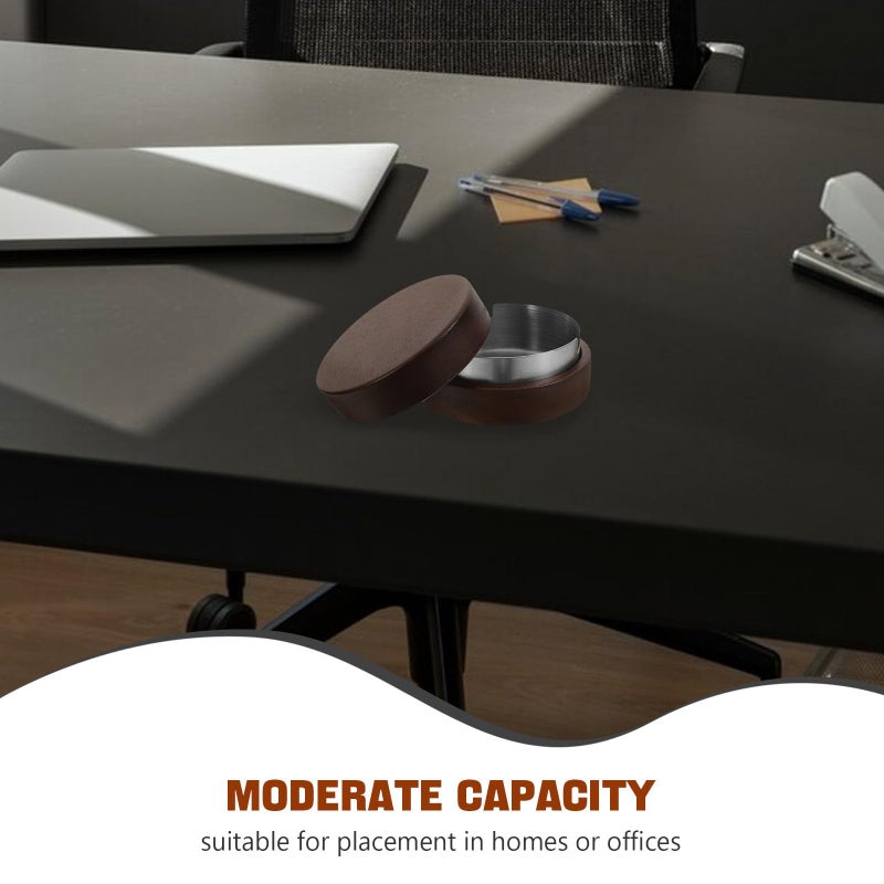 Stainless Steel Ashtray with Lid Round Ash Tray for Cigarette Indoor Home Office Use - Image 4