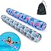 Brmoka Inflatable Swimming Pool Noodle 2 Pack Soft Fabric Quick Drying Covered Large Pool Floats Noodles Premium Buoyancy Swim PoolFloats with Portable Storage Bag for Pool Party Toy FlamingosTurtles - Image 3