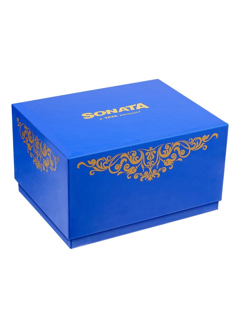 سوناتا ساعة يد جلدية للجنسين بعقارب دائرية - 47 مم - Image 5